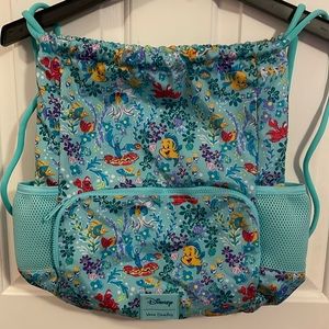 Vera Bradley Disney Ariel Little Mermaid Drawstring Backpack